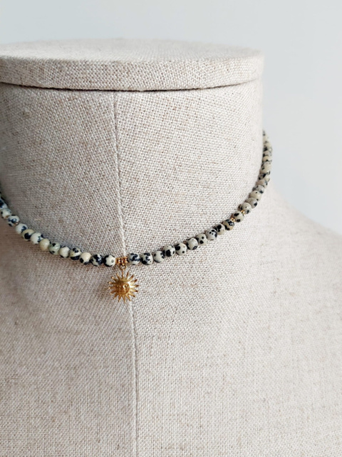 Choker ANNIS | Jaspis dalmatyński Choker ANNIS | Jaspis dalmatyński