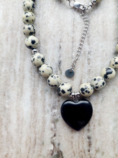 Naszyjnik IVY | Jaspis dalmatyński