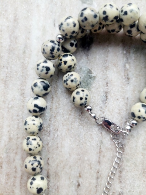 Naszyjnik IVY | Jaspis dalmatyński