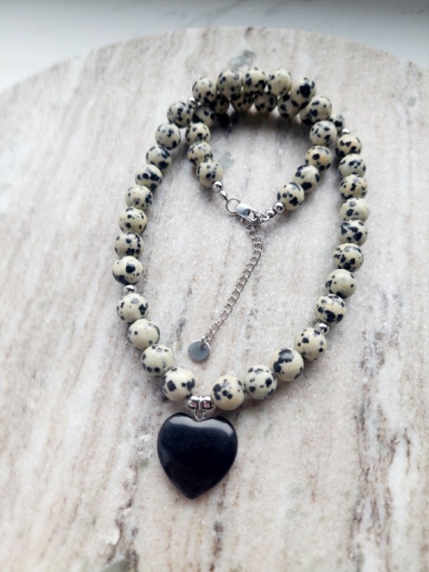 Naszyjnik IVY | Jaspis dalmatyński