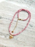 Naszyjnik ROSE | Rodonit różowy