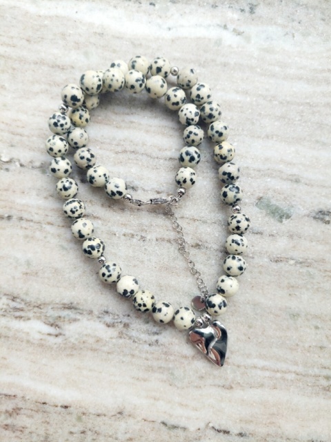 Naszyjnik ASIMI | Jaspis dalmatyński