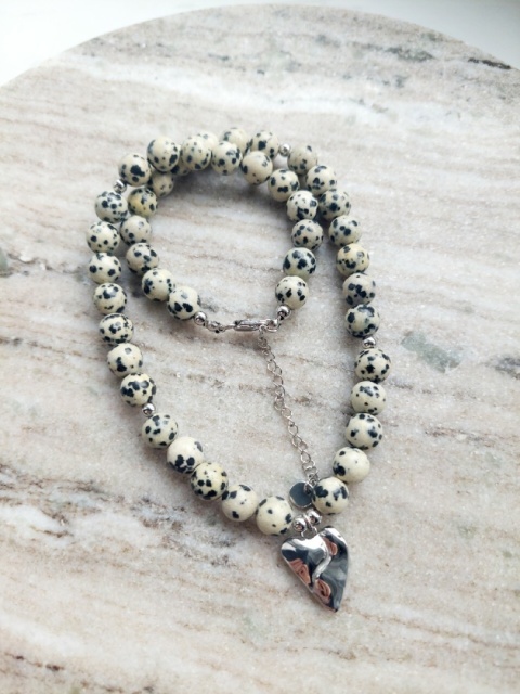 Naszyjnik ASIMI | Jaspis dalmatyński