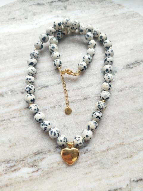 Naszyjnik DONNA | Jaspis dalmatyński